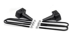 Suspension Blocks and U-Bolts, Cast Iron, 4.00 in. Thick, Ford, Rear, Pair