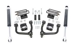 Suspension Lift Kit, 4.00 in., Front Spacer, Rear Leaf Spring Block, Falcon 1.1 Rear Shocks, Toyota, Kit