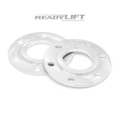 Wheel Spacers, Billet Aluminum, 0.236 in. Thickness, 6 x 5.5 in. Bolt Circle, Chevy, GMC, Pair