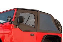 Soft Top, Frameless, All Season, Trail Top, Vinyl, Black Diamond, Tinted Windows, Jeep, Each