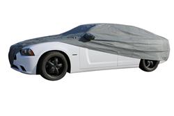 Vehicle Cover, Breathable 4-Layer Full Cover, Polypropylene, Gray, Dodge, Each