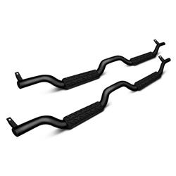 Nerf Bars and Step Bars 1999-16 F-250 SUPER DUTY CREW CAB PICKUP SLIMLINE SIDE BARS BLACK