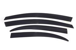 Side Window Visors, Ventvisors, Low-Profile, 3M Tape, ABS Plastic, Matte Black, Jeep, Set of 4