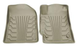 Floor Mats, Catch-It Floor Protectors, Front Seat, Vinyl, Tan, Catch-It Logo, Jeep, Pair