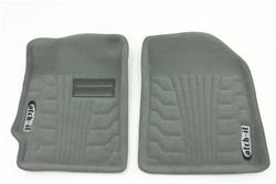 Floor Mats, Catch-It Carpeted Floor Protectors, Front Seat, Carpet, Gray, Catch-It Logo, Jeep, Pair