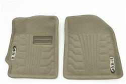 Floor Mats, Catch-It Carpeted Floor Protectors, Front Seat, Carpet, Tan, Catch-It Logo, Jeep, Pair