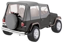 Soft Top, Replacement Top, Vinyl, Gray, Jeep, Each