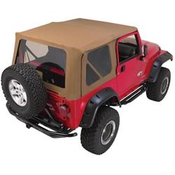 Soft Top, Replacement Top, Vinyl, Spice, Tinted Windows, Jeep, Each