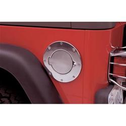 Fuel Door, Billet Aluminum, Polished, Jeep, Each