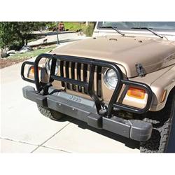 Grille Guard, Euro, Steel, Black, Jeep, Each