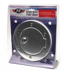 Fuel Door, Billet Aluminum, Brushed, Jeep, Each