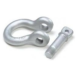 Tow Shackle, D Shackle, 0.750 in. Pin Dia., Steel, Natural, Each