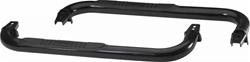 Step Bars, Bars, Rampage, Steel, Black Powdercoated, 3 in. Diameter, Jeep, Pair