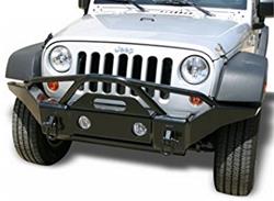 Bumper, Recovery, Rear, Fabricated, Winch Mount, Steel, Black Powdercoated, Jeep, Each