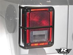 Light Guards, Taillight, Steel, Black Powdercoated, Jeep, Pair