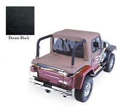 Soft Top, Cab Top, Vinyl, Black Denim, Jeep, Each