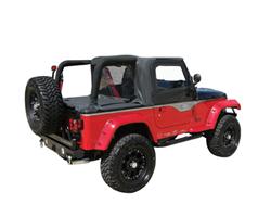 Soft Top, Cab Top, Vinyl, Black Denim, Each