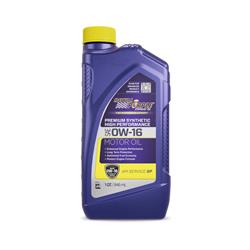 Engine Oil, Multi-Grade, Synthetic, 0W16, Quart, Each