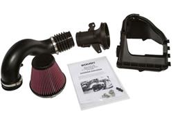 Air Intake, Cold Air, Red Filter, Black Polyethylene Tube, Ford, 5.0L Modular, Kit