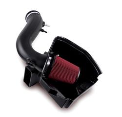 Air Intake, Cold Air, Replaces Factory Air Box, Red Filter, Black Plastic Tube, Ford, 3.7L, Kit