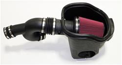 Air Intake, Cold Air, Red Filter, Black Plastic Tube, Ford, Kit