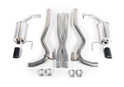 Exhaust System, Cat-Back, Stainless Steel, Natural, Split Rear Exit, Ford, 5.0L, Kit