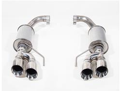 Exhaust System, Rear Axle-back, Dual, Stainless Steel, Natural, Split Rear Exit, Ford, 5.0L, Kit