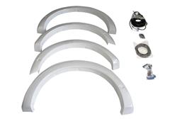 Fender Flares, Front and Rear, Plastic, Primer Finish, Ford, Set of 4