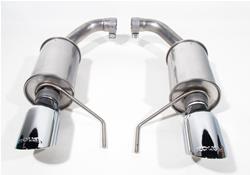 Exhaust System, Axle-back, Stainless, Natural/Polished, Rear Exit, Ford, Kit