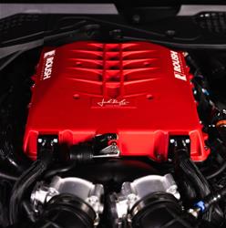 Supercharger, Phase 2, Launch Edition, TVS R2650 Model, Serpentine, Red Powdercoated, Intercooler, Ford, 5.0L Modular, Kit