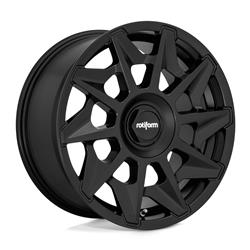 Wheels, R129 CVT Series, Aluminum, Matte Black Finish, 19 in. x 8.5 in., 5 x 100mm/112mm Bolt Circle, 6.52 in. Backspace, Each