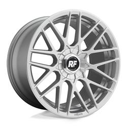 Wheels, R140 RSE Series, Aluminum, Gloss Silver Finish, 18 in. x 8.5 in., 5 x 112mm/114.3mm/4.5 in. Bolt Circle, 6.52 in. Backspace, Each