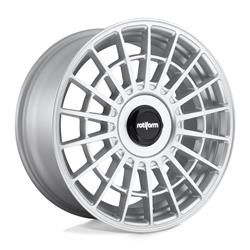 Wheels, R143 LAS-R Series, Aluminum, Gloss Silver Finish, 18 in. x 8.5 in., 5 x 112mm/100mm Bolt Circle, 6.52 in. Backspace, Each