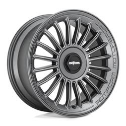 Wheels, R160 BUC-M Series, Aluminum, Matte Anthracite Finish, 19 in. x 8.5 in., 5 x 100mm/112mm Bolt Circle, 6.52 in. Backspace, Each