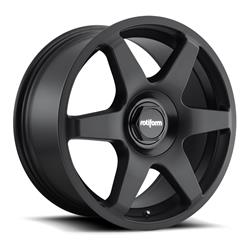 Wheels, R113 SIX Matte Black, 19 in. x 8.50 in., Aluminum, Matte Black, 5 x 100mm/112mm Bolt Circle, 6.10 in. Backspacing, Each