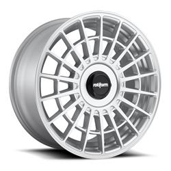 Wheels, R143 LAS-R Gloss Silver, 17 in. x 9.00 in., Aluminum, Gloss Silver, 4 x 100mm/114.3mm Bolt Circle, 6.10 in. Backspacing, Each