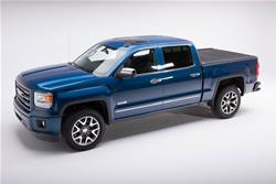 Tonneau Cover, Pro MX, Retractable Tonneau, Manual, Permanently Attached, Aluminum, Matte Black, Chevy, GMC, 5.75 ft. Truck Bed Length, Each