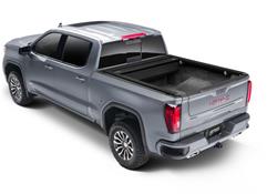 Tonneau Cover, One XR, Retractable Tonneau, Manual, Permanently Attached, Polycarbonate, Black, Chevy, GMC, 6.75 ft. Truck Bed Length, Each