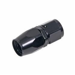 Fitting, Hose End, Full Flow, Straight, -10 AN Hose to Female -10 AN, Aluminum, Black Anodized, Each