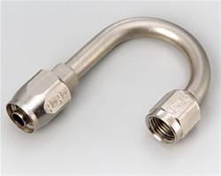 Fitting, Hose End, Full Flow,180 Degree, 1.00 Radius, -6 AN Hose to Female -6 AN, 360 Degree Swivel, Aluminum, Endura, Each