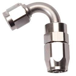 Fitting, Hose End, Full Flow, 120 Degree, -6 AN Hose to Female -6 AN, 360 Degree Swivel, Aluminum, Endura, Each