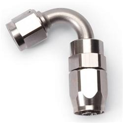 Fitting, Hose End, Full Flow, 120 Degree, -10 AN Hose to Female -10 AN, 360 Degree Swivel, Aluminum, Endura, Each