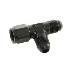 Adapter Fitting; Specialty AN Adapter Fitting; AN Swivel-Female Swivel On Run; Black; Hose End Size -6AN