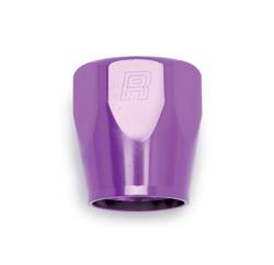 Fitting, Hose End Socket, -6 AN, Straight, Aluminum, Purple Anodized, Pair