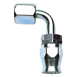 Fitting, Hose End, Power Steering, 90 Degree, -8 AN Hose to Female -8 AN, 360 Degree, Steel, EnduraShine, Each