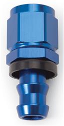 Fitting, Hose End, Twist-Lok, Straight, -6 AN Hose to Female -6 AN, Aluminum, Blue Anodized, Each