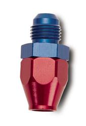 Fitting, Adapter, AN to Tubing, Straight, Aluminum, Red/Blue Anodized, -6 AN, 3/8 in., Each