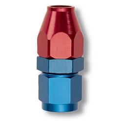 Fitting, Adapter, AN to Tubing, Straight, Aluminum, Red/Blue Anodized, -8 AN, 1/2 in., Swivel, Each