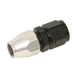 Fitting, Adapter, AN to Tubing, Straight, Aluminum, Black/Silver Anodized, -8 AN, 1/2 in., Swivel, Each