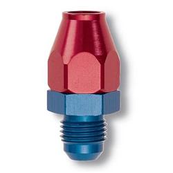 Fitting, Adapter, AN to Tubing, Straight, Aluminum, Red/Blue Anodized, -8 AN, 1/2 in., Each